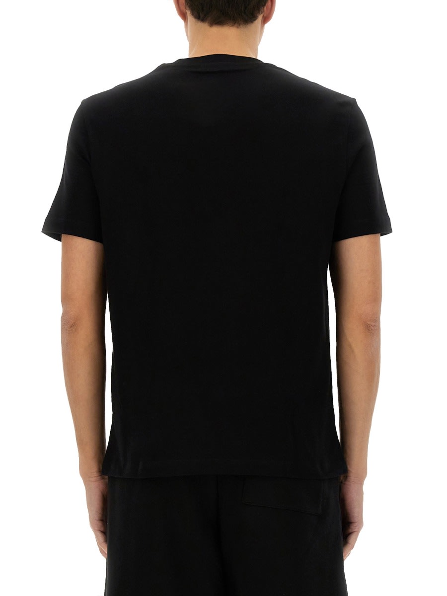 Helmut Lang Embossed Logo T-shirt In Black