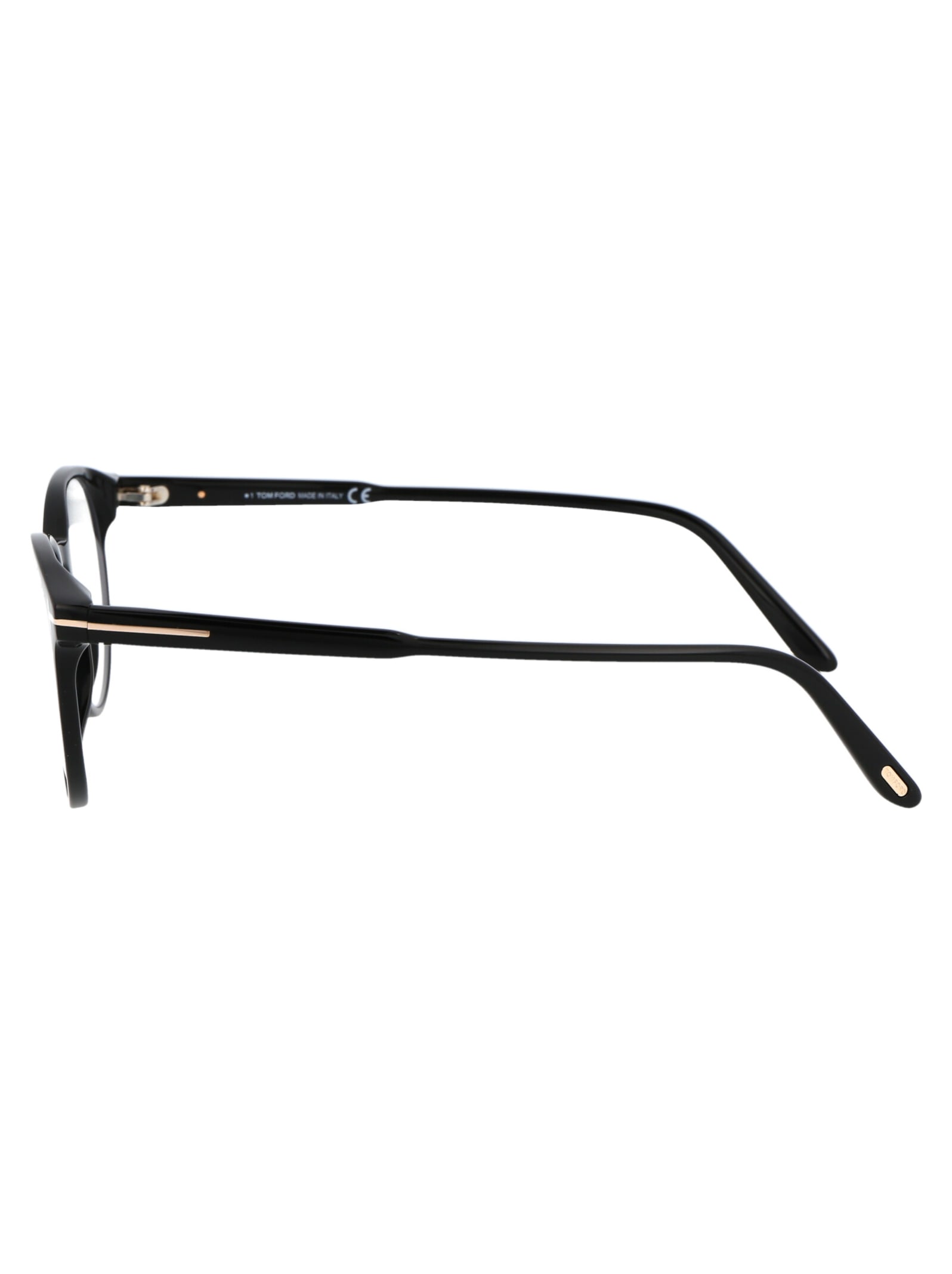 Shop Tom Ford Ft5695-b Glasses In 001 Nero Lucido