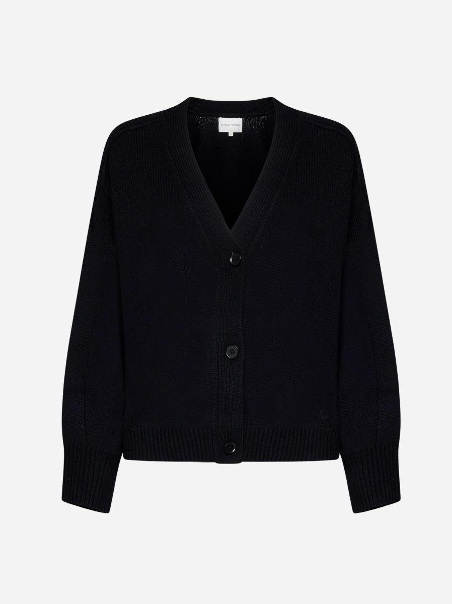 Shop Loulou Studio Zanzibar Wool And Cashmere Cardigan In Black