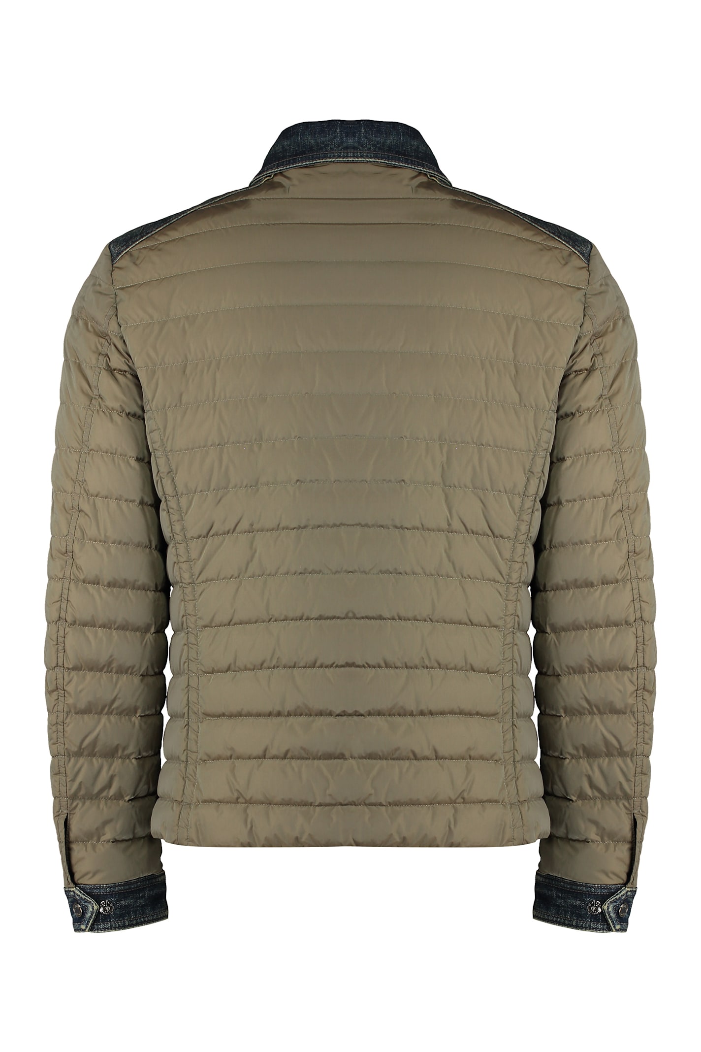 Moorer Gesteppte Jacke Mit Jeansbesatz In Mud