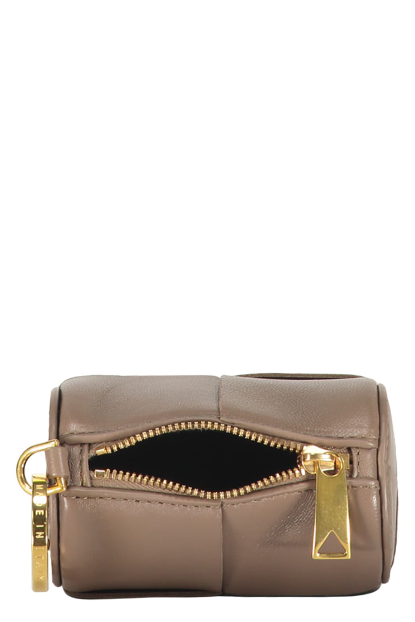 Bottega Veneta Leather Coin Purse In Brown