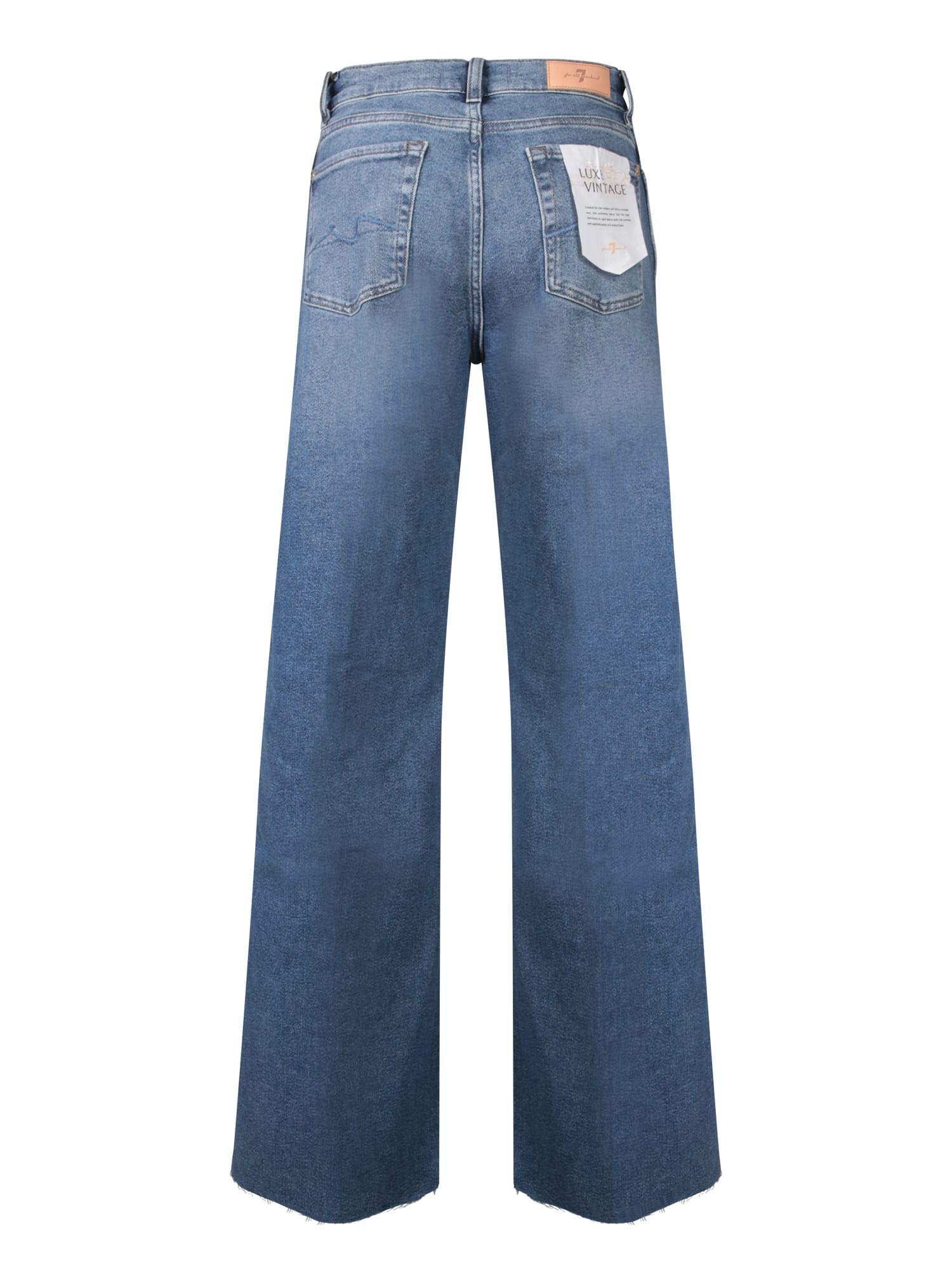 Shop 7 For All Mankind Lotta Light Blue Cotton Modal Jeans