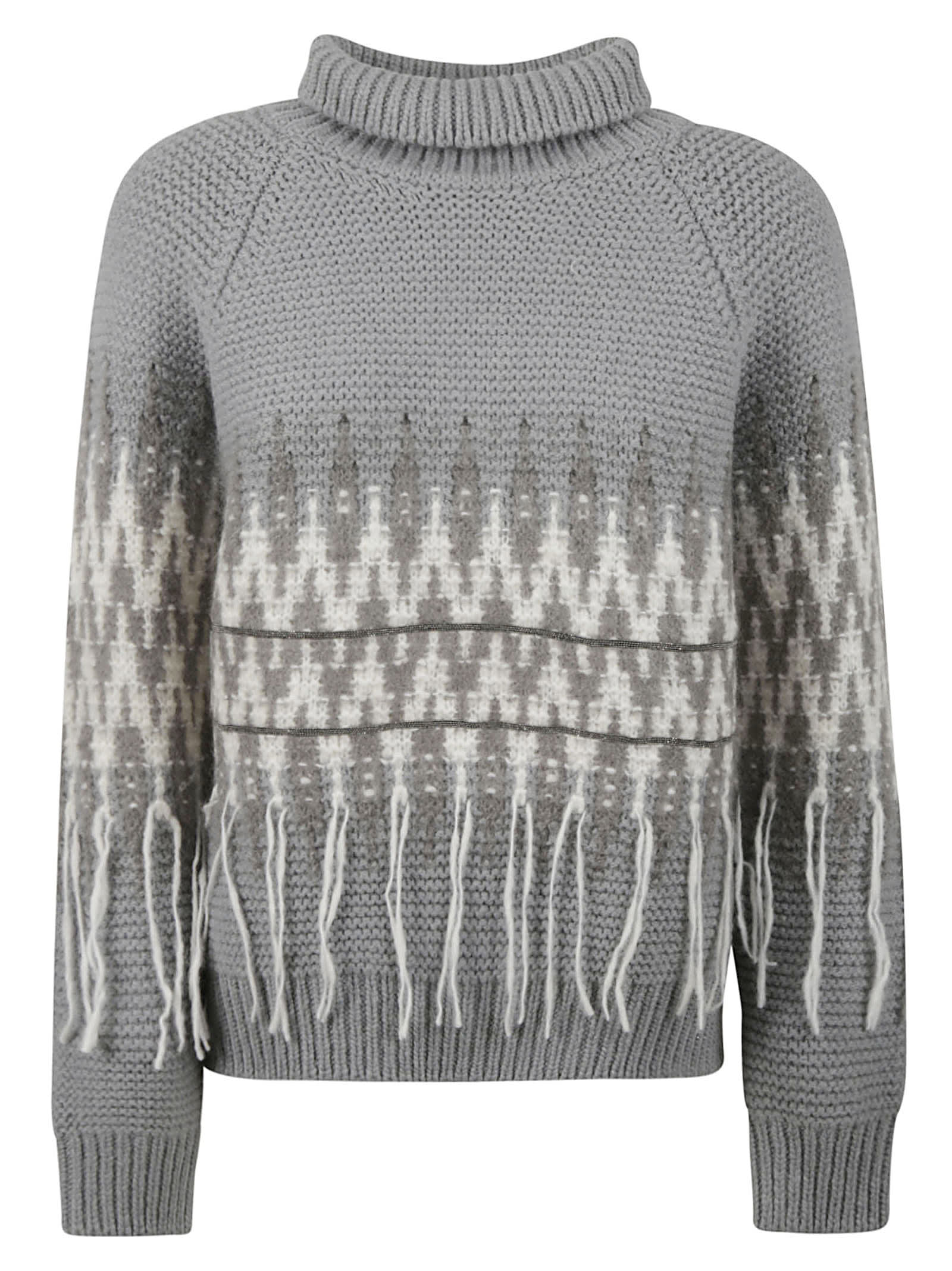 Fabiana Filippi Ribbed Frayed Sweater