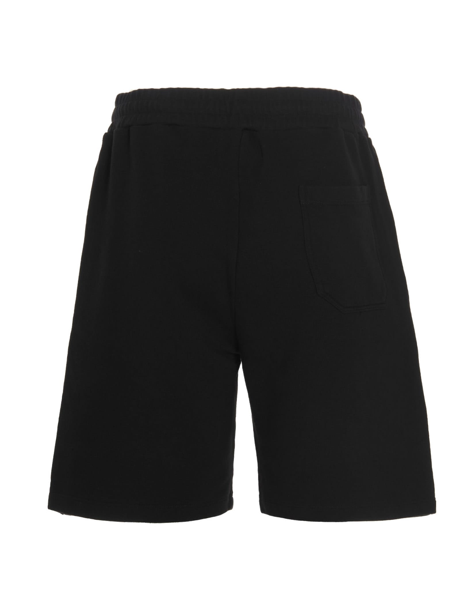 Shop Golden Goose Diego Bermuda Shorts In White/black