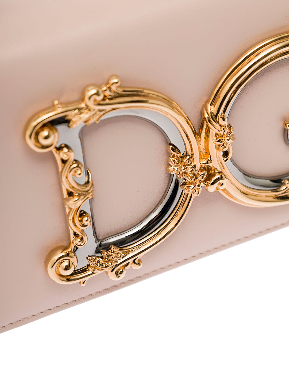 Shop Dolce & Gabbana Dg Girl Pink Leather Crossbody Bag