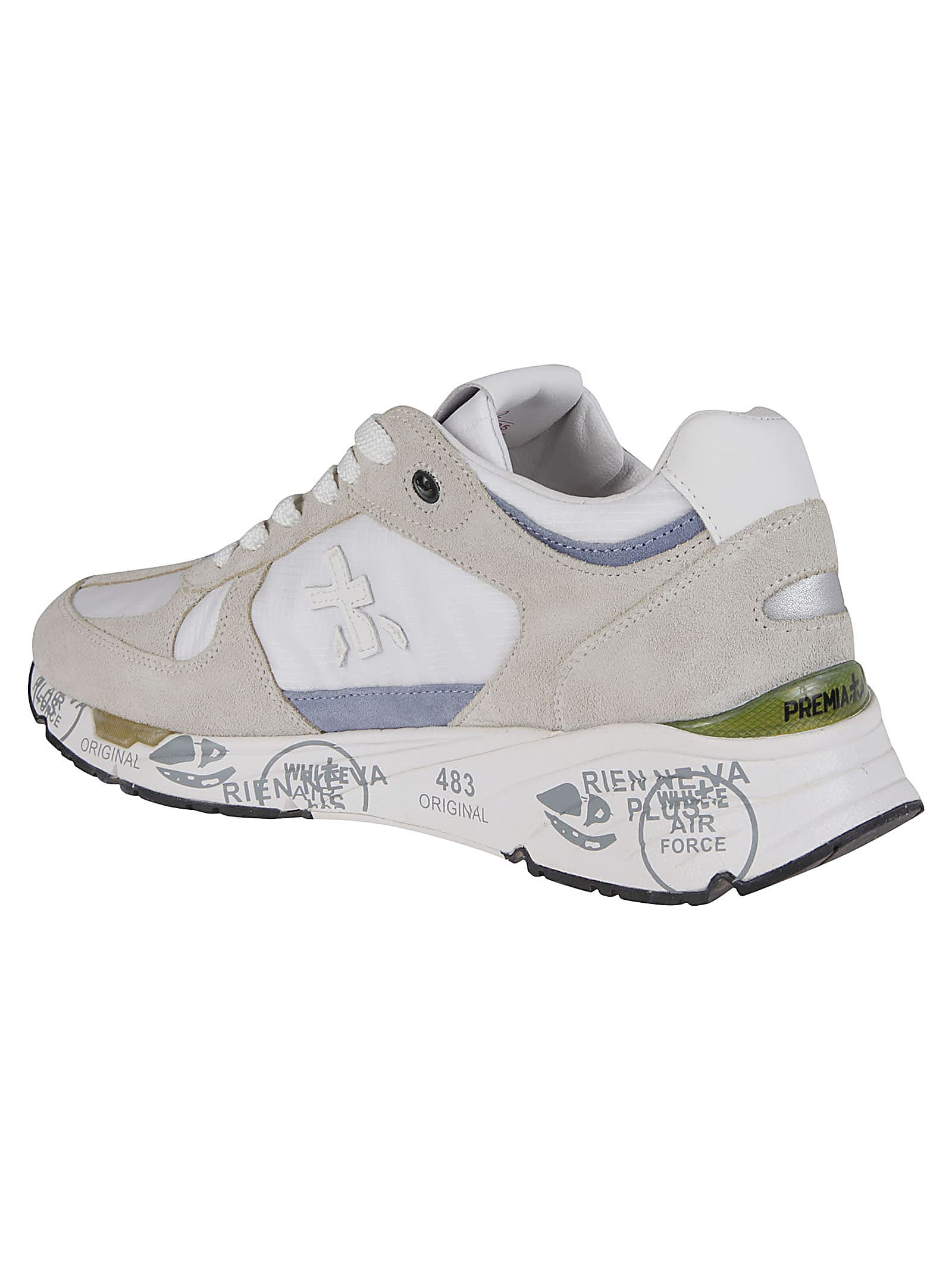 Shop Premiata Mase Sneakers In Grigio/bianco