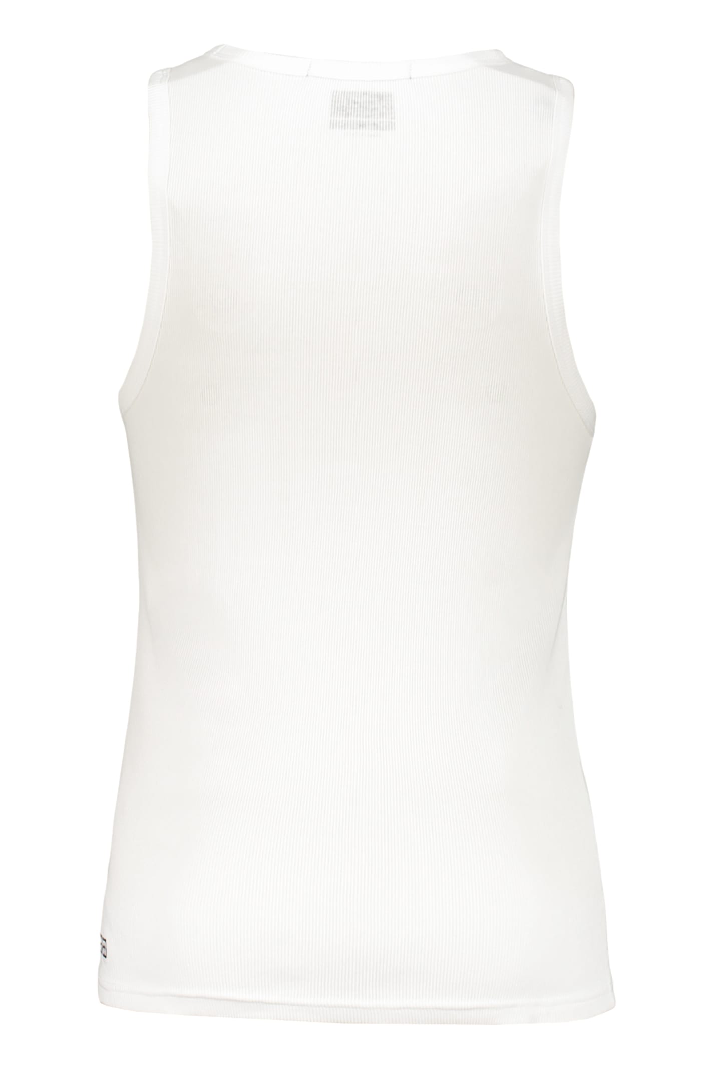 Ksubi Ribbed Smiley-face Tank Top In White