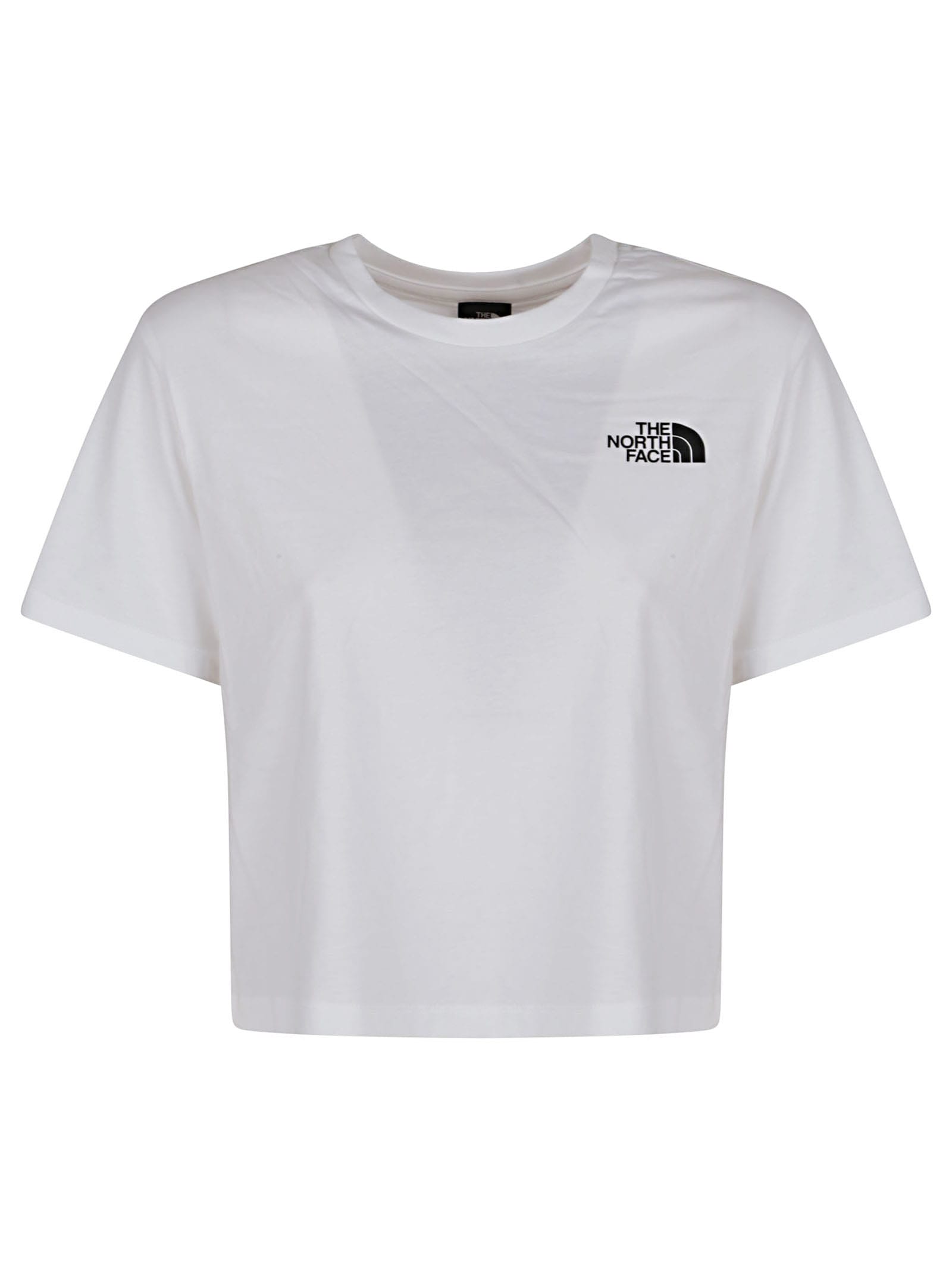 Shop The North Face W Simple Dome Cropped Slim Tee In White