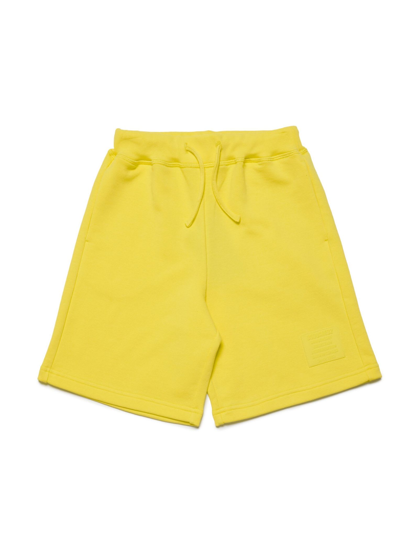 Shop Dsquared2 Shorts Yellow