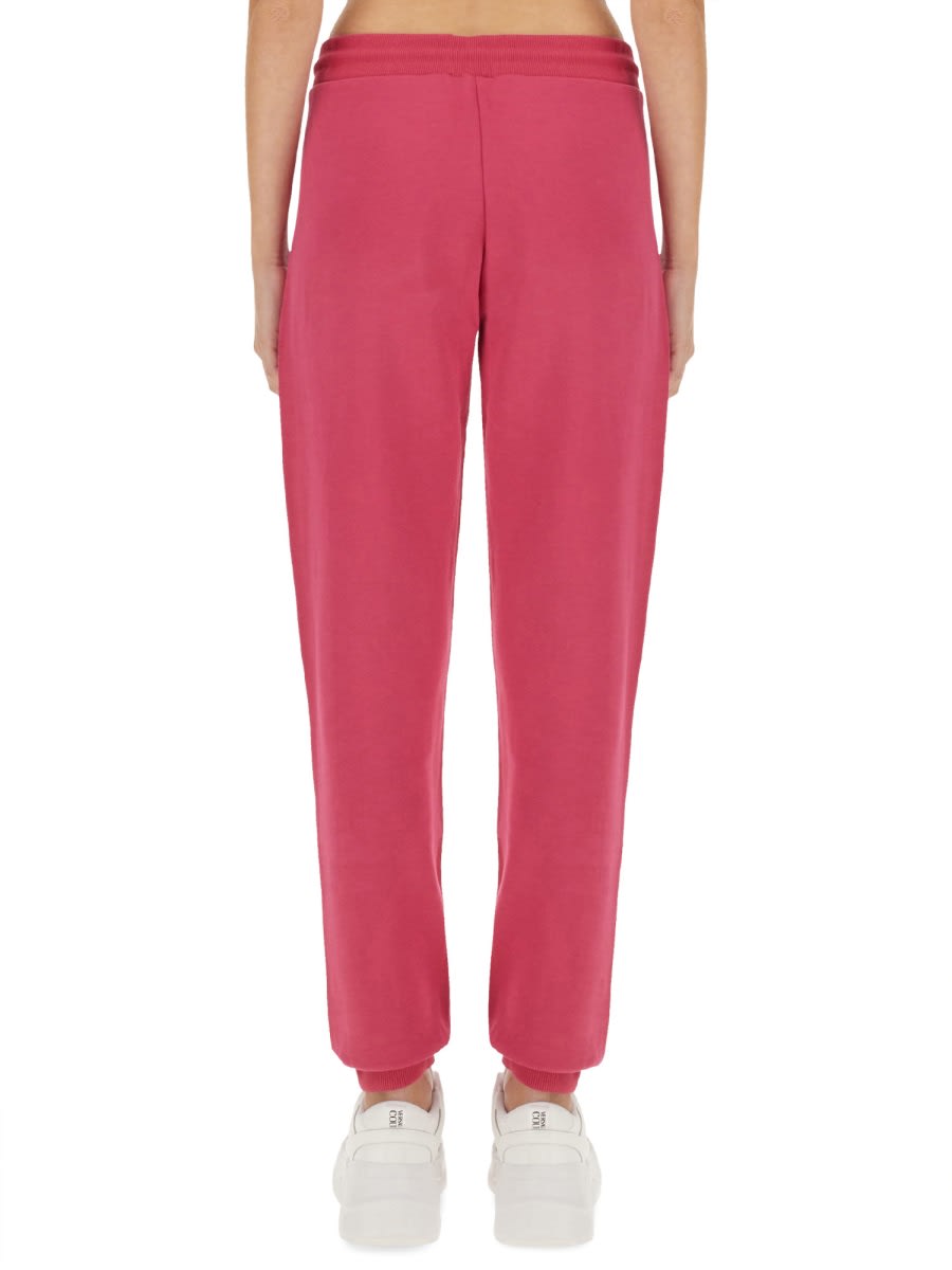 Versace Jeans Couture Women's Jogging Pants With Logo In Fuchsia