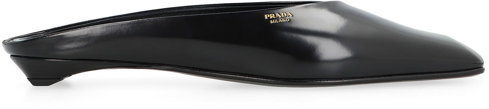 Prada Women's Leather Mules In Black