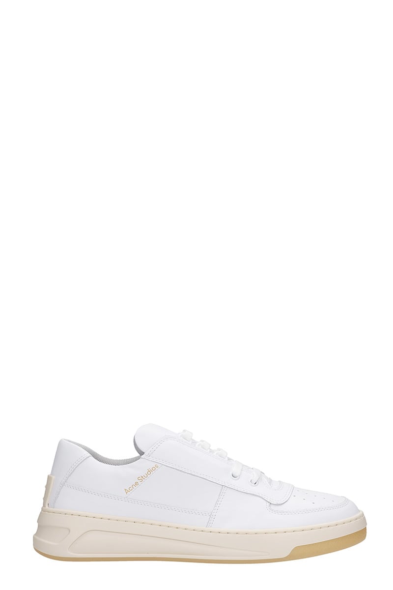 Acne Studios Pares Sneakers In White Leather