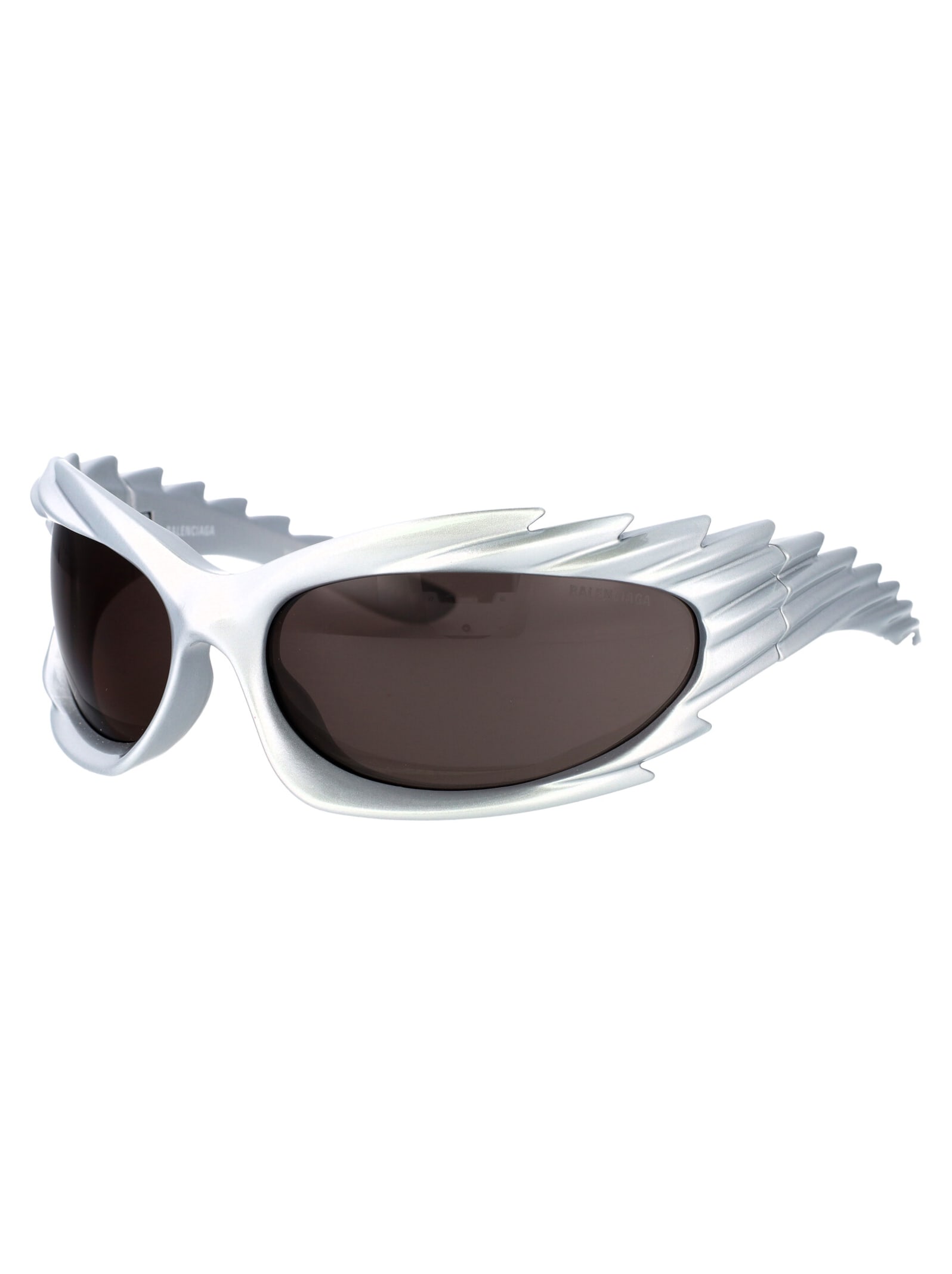 Shop Balenciaga Bb0255s Sunglasses In 003 Silver Silver Grey