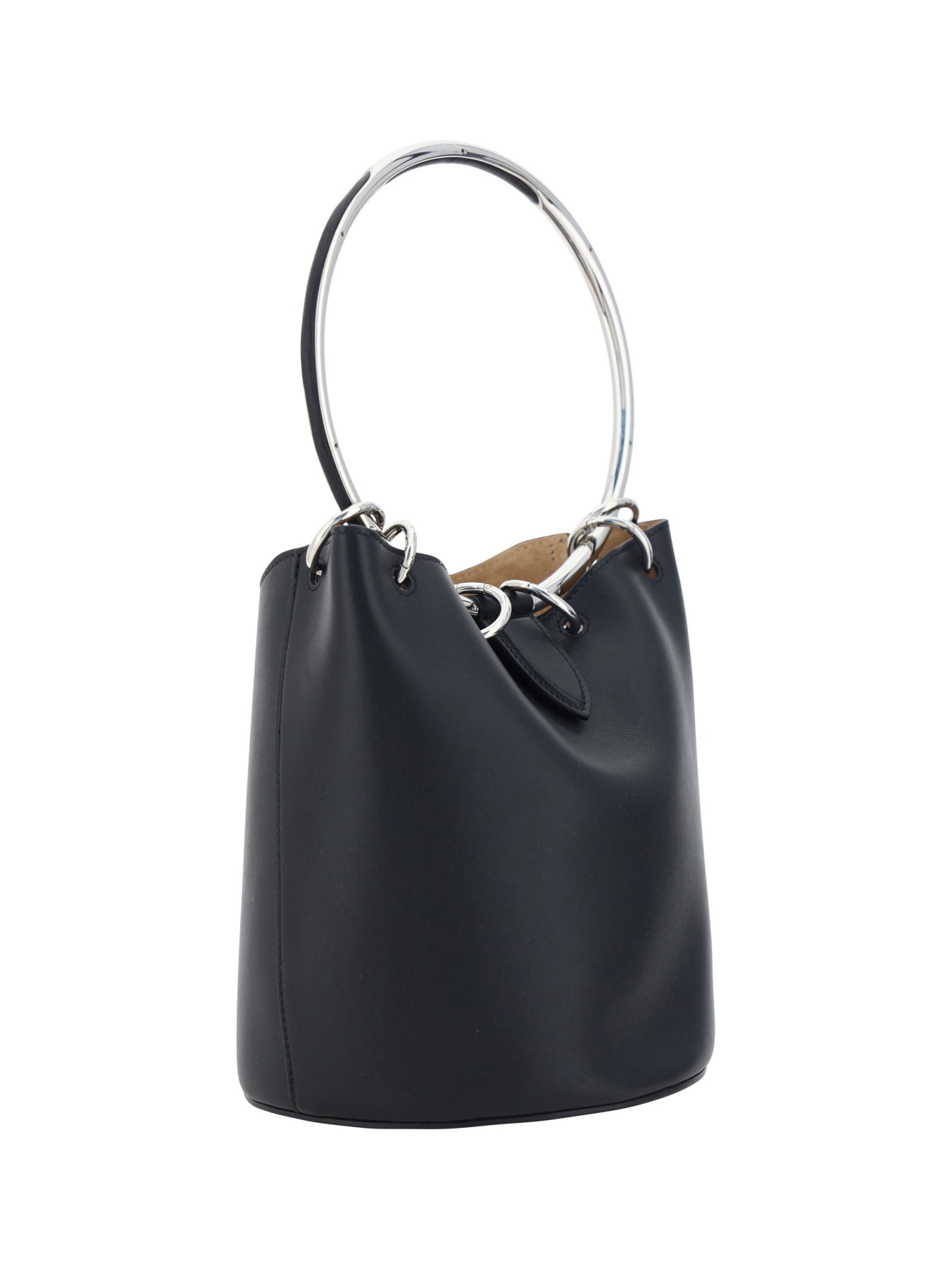 Shop Alaïa Medium Ring Bucket Bag In Noir