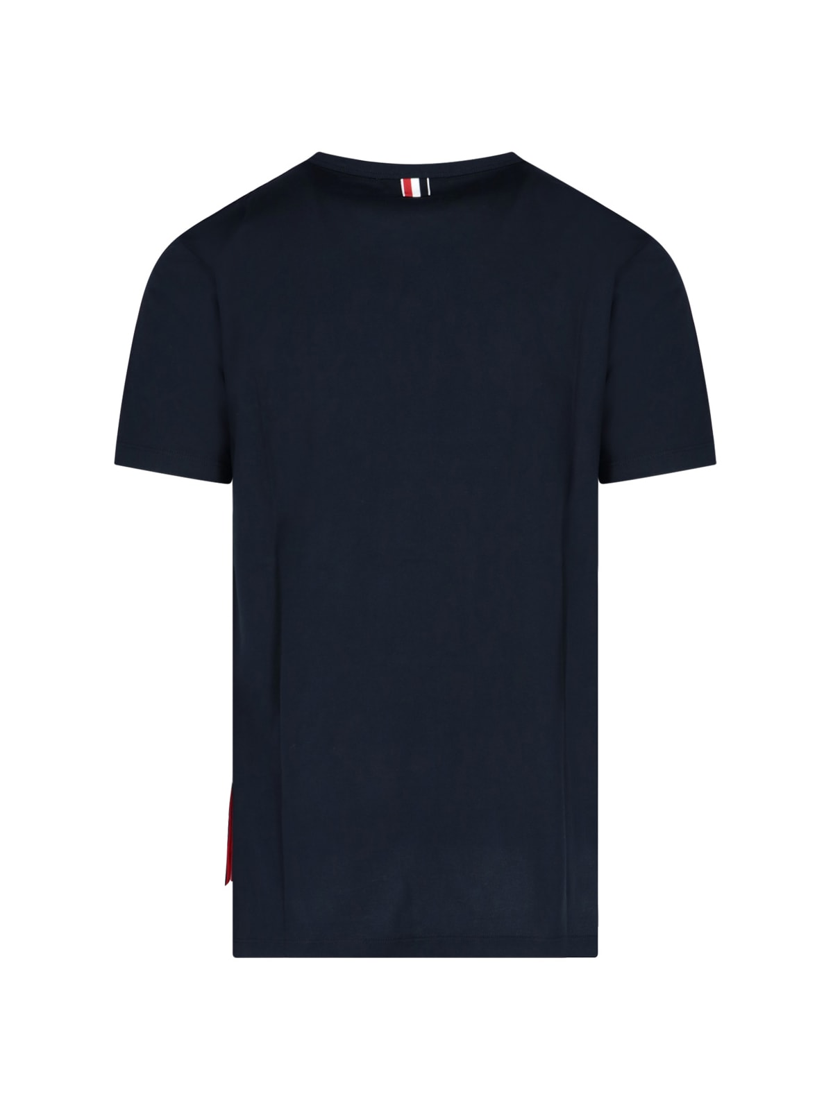 Shop Thom Browne Tricolor Pocket T-shirt In Blue