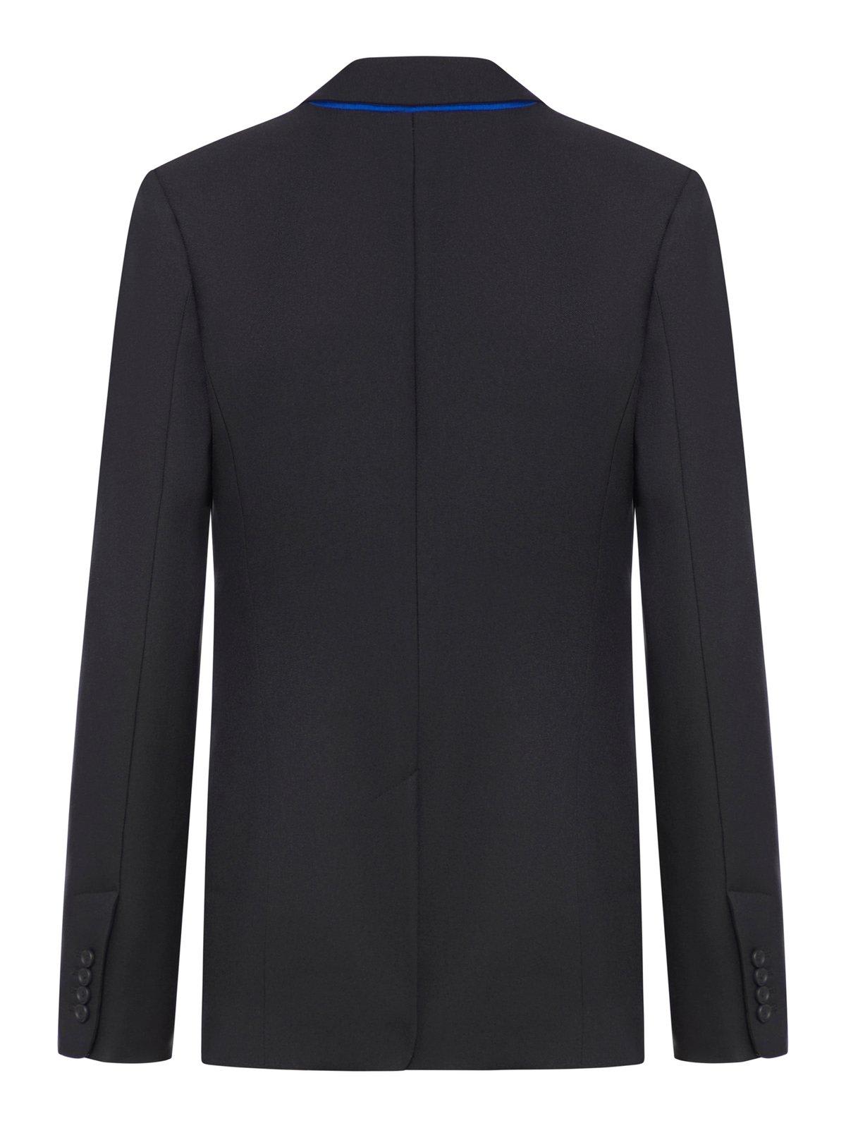 Shop Off-white Tailored Single-breasted Blazer In Black