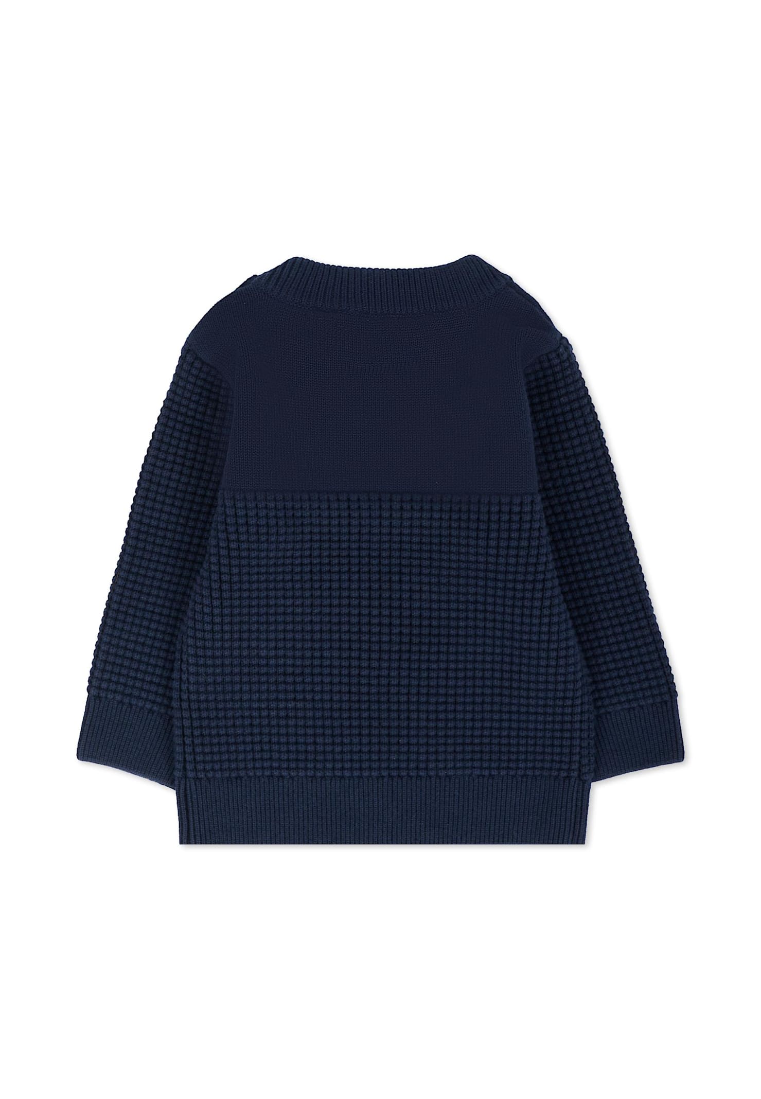 Timberland Maglione Blu Per Neonato Con Logo In Blue