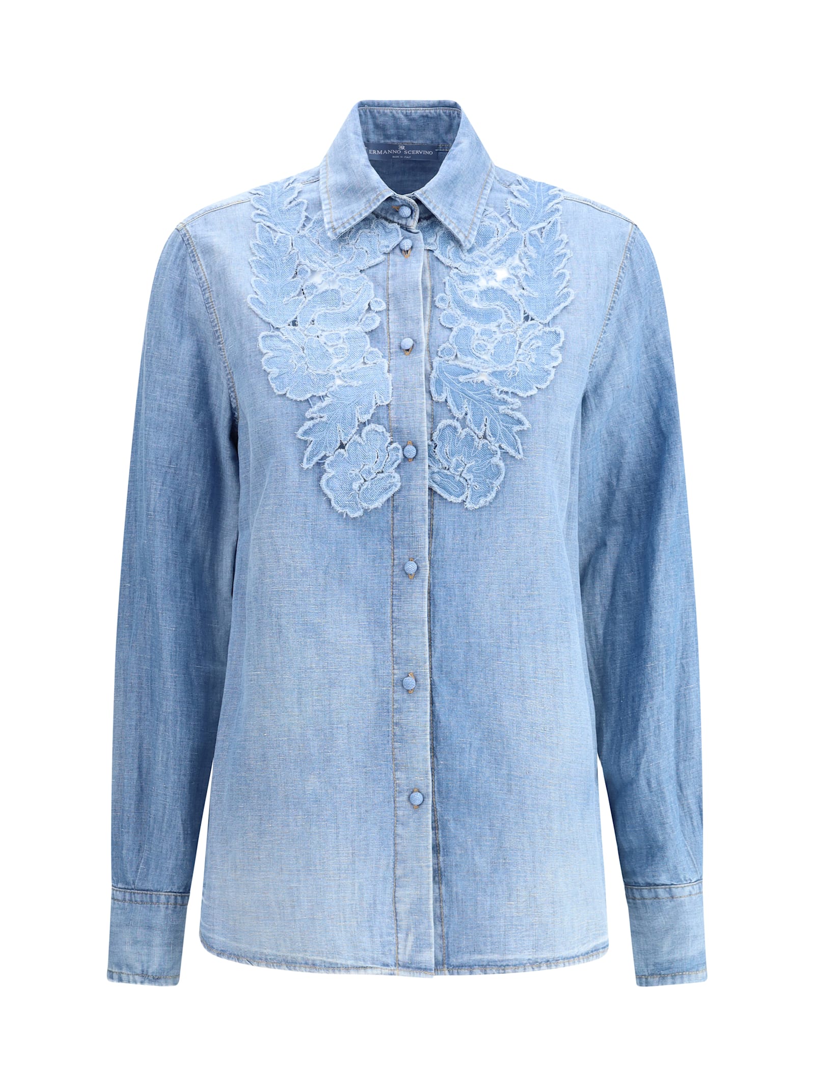 Embroidery Denim Shirt