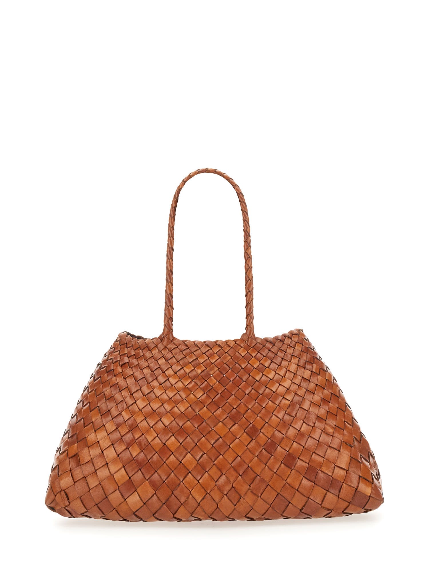 Dragon Diffusion Santa Croce Large Shoulder Bag In Brown