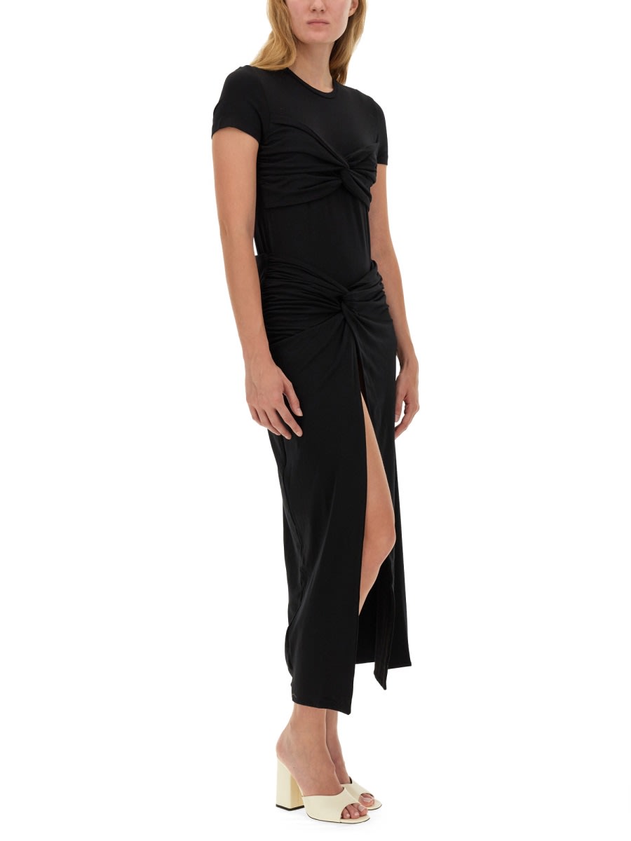 Rotate Birger Christensen Rotate Birgerchristensen Twisted Skirt In Black