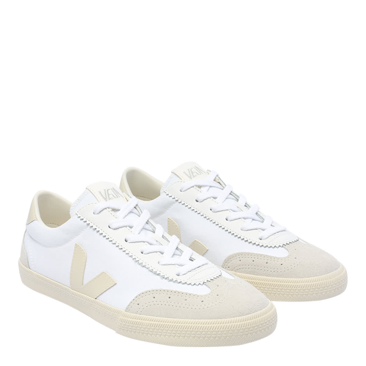Shop Veja Volley Sneakers In White