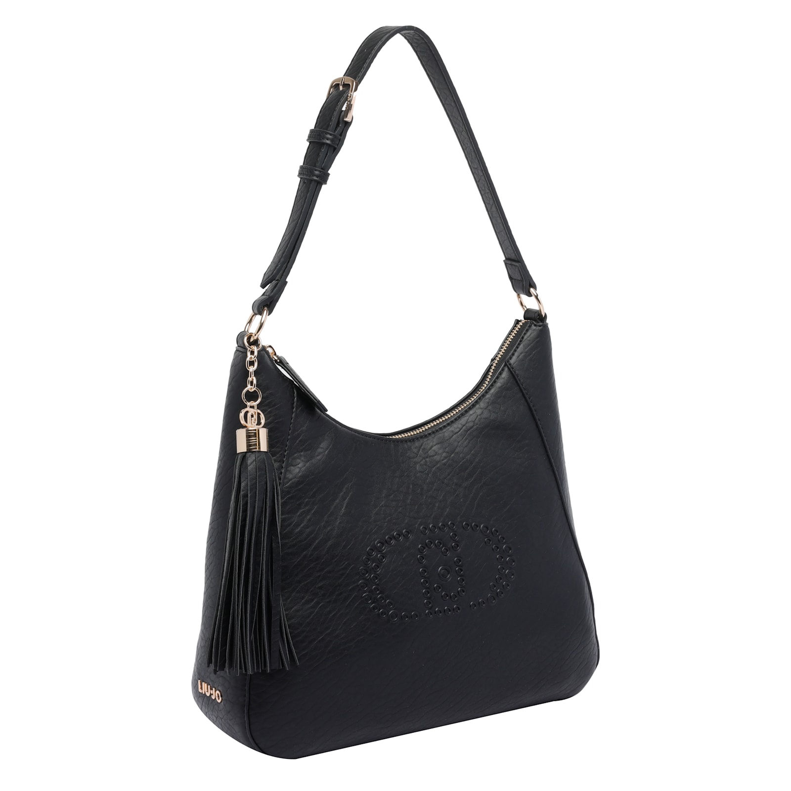 Liu •jo Versatile Shoulder Bag Tassel Detail In Black