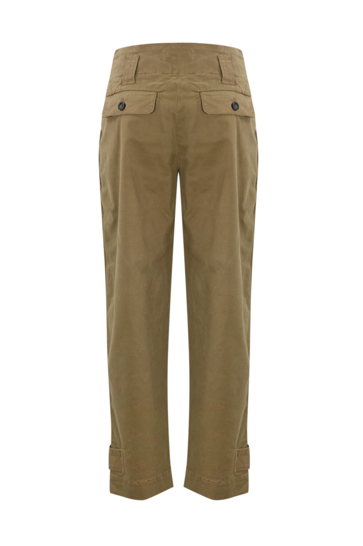 Shop Pinko Globo Cargo Trousers In Cotton In Marrone