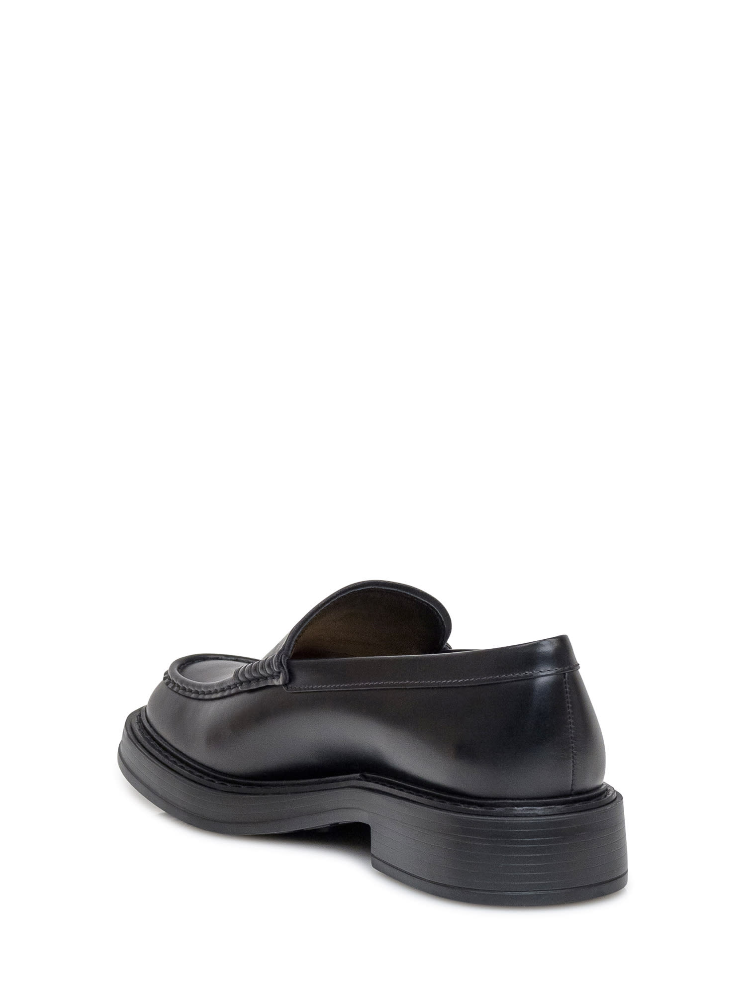 Shop Tod's Leather Loafer In Nero