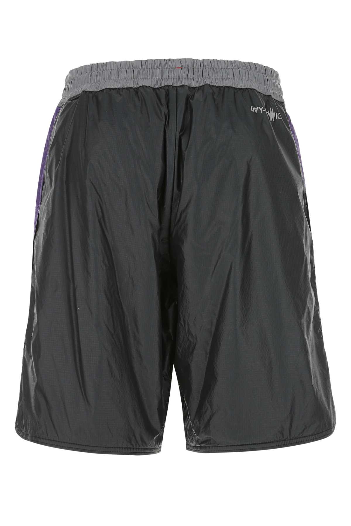 Moncler Multicolor Nylon Bermuda Shorts In P86