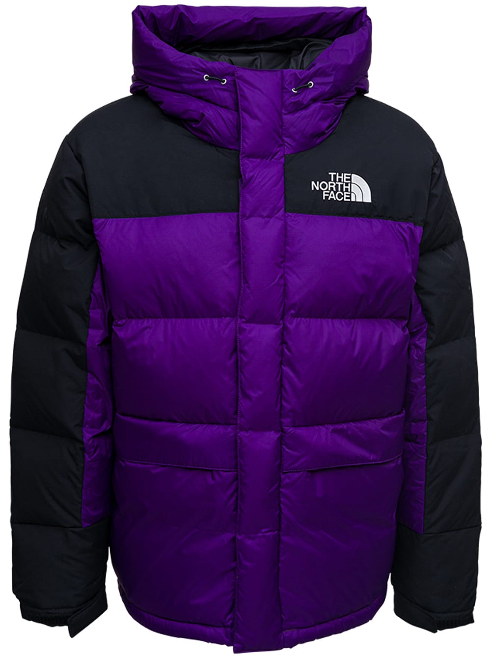 The North Face Bicolor Quilted Down Jacket With Logo Print