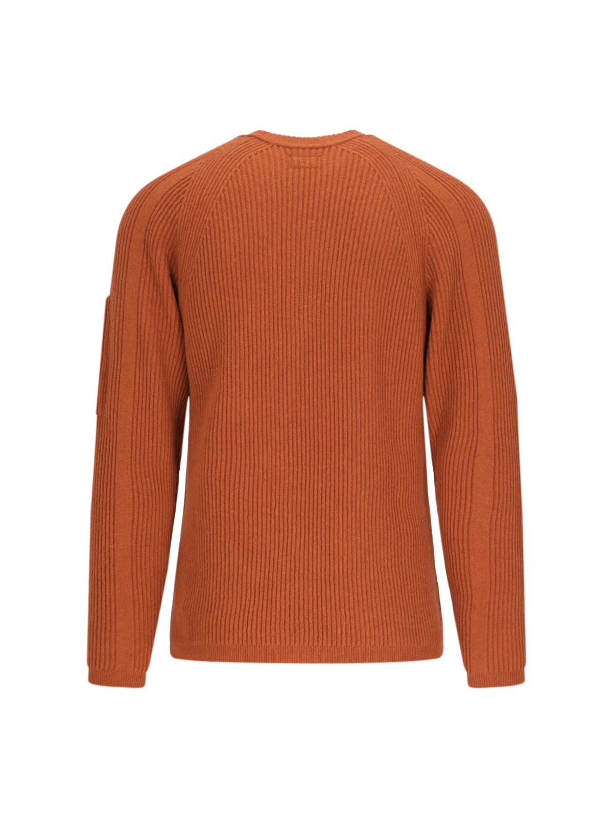 Shop C.p. Company Lens Detail Sweater In Orange