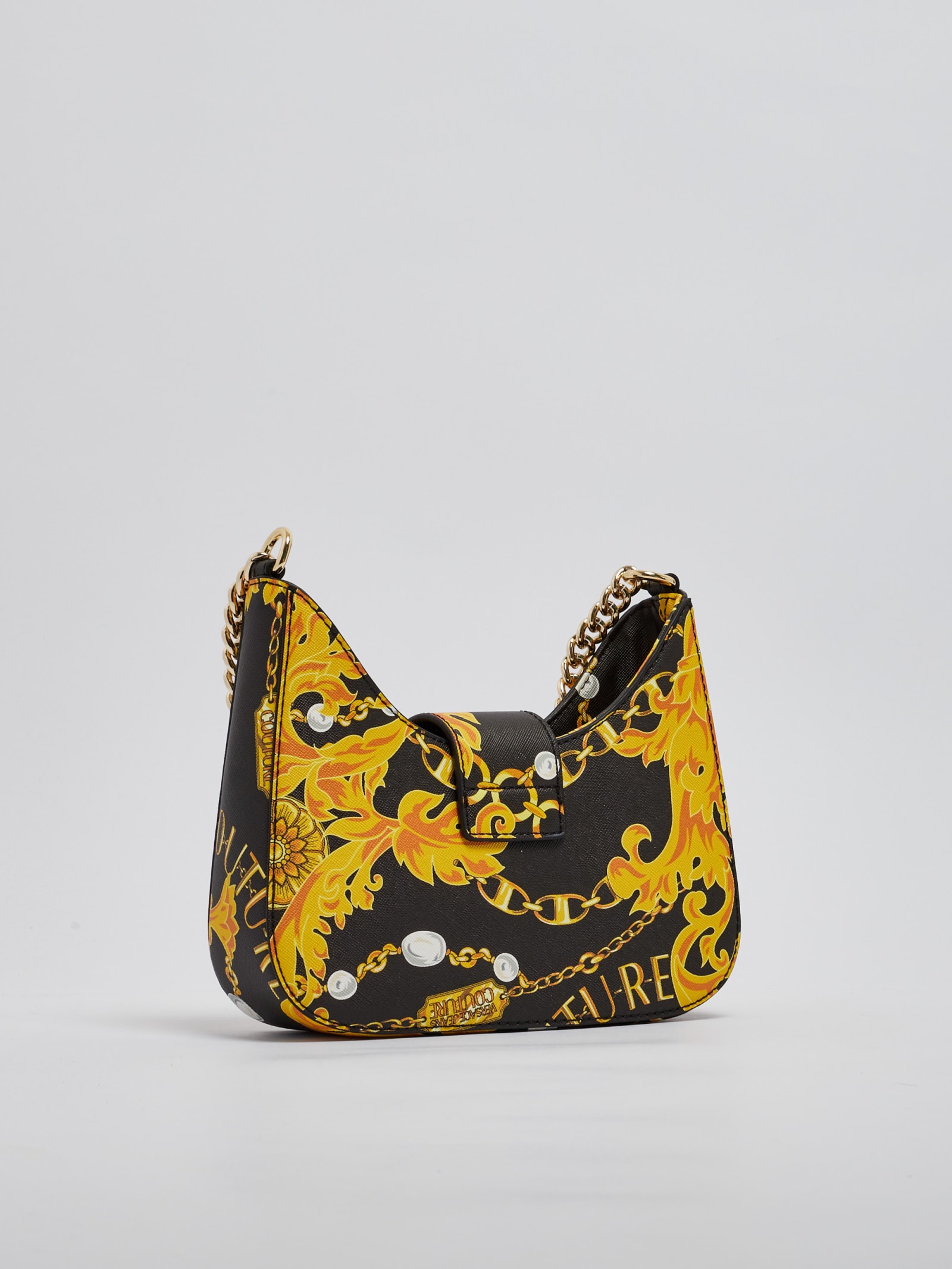 Versace Jeans Couture Range F Couture 01 Sketch 5 Tote In Nero-oro