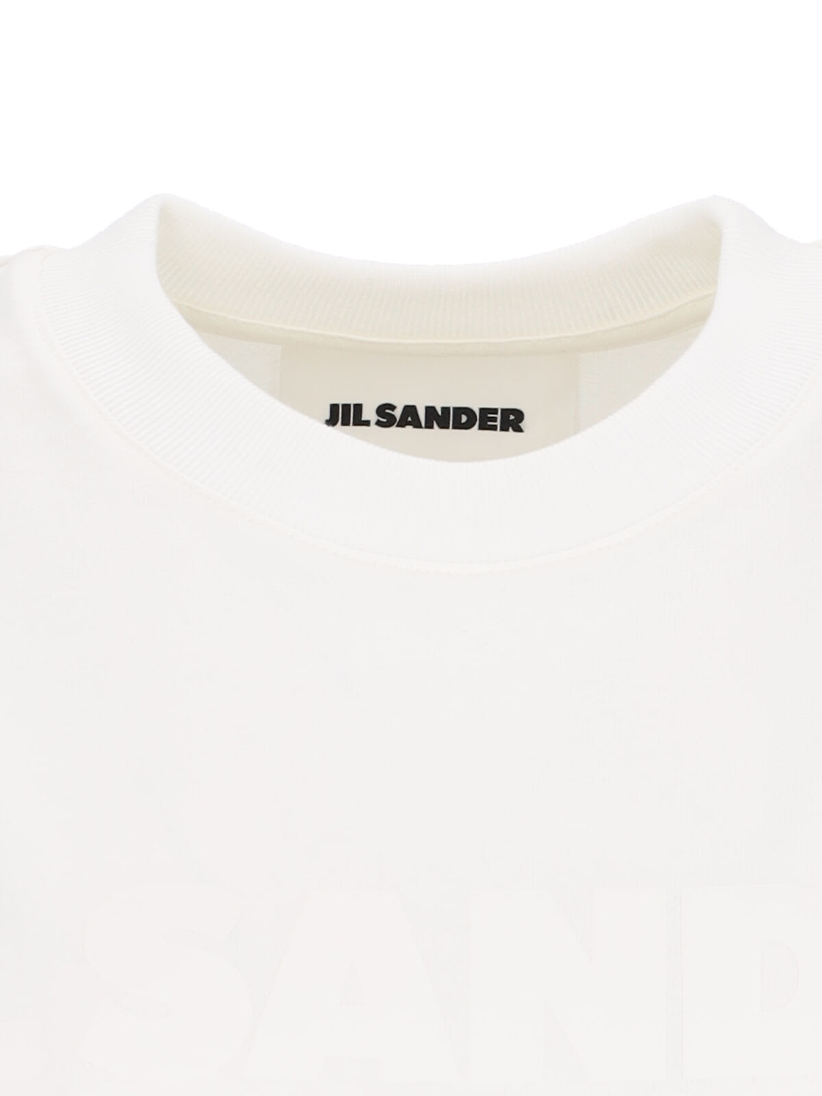 Shop Jil Sander Logo T-shirt In Crema