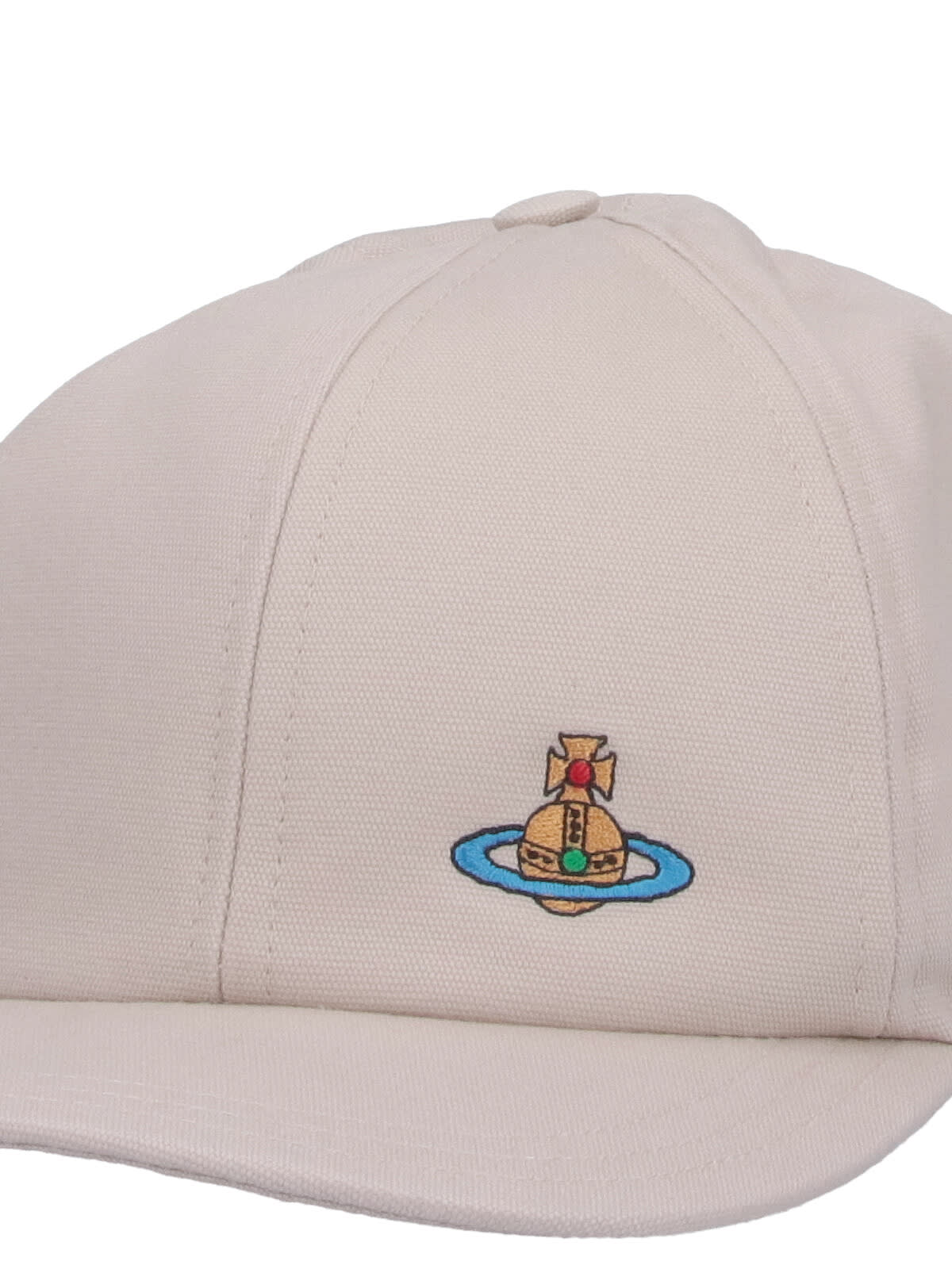 Vivienne Westwood Orb Baseball Cap In Beige