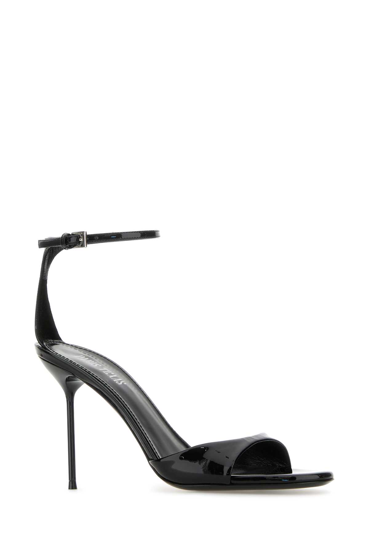 Paris Texas 90mm Lidia Leather Ankle Strap Sandals In Black