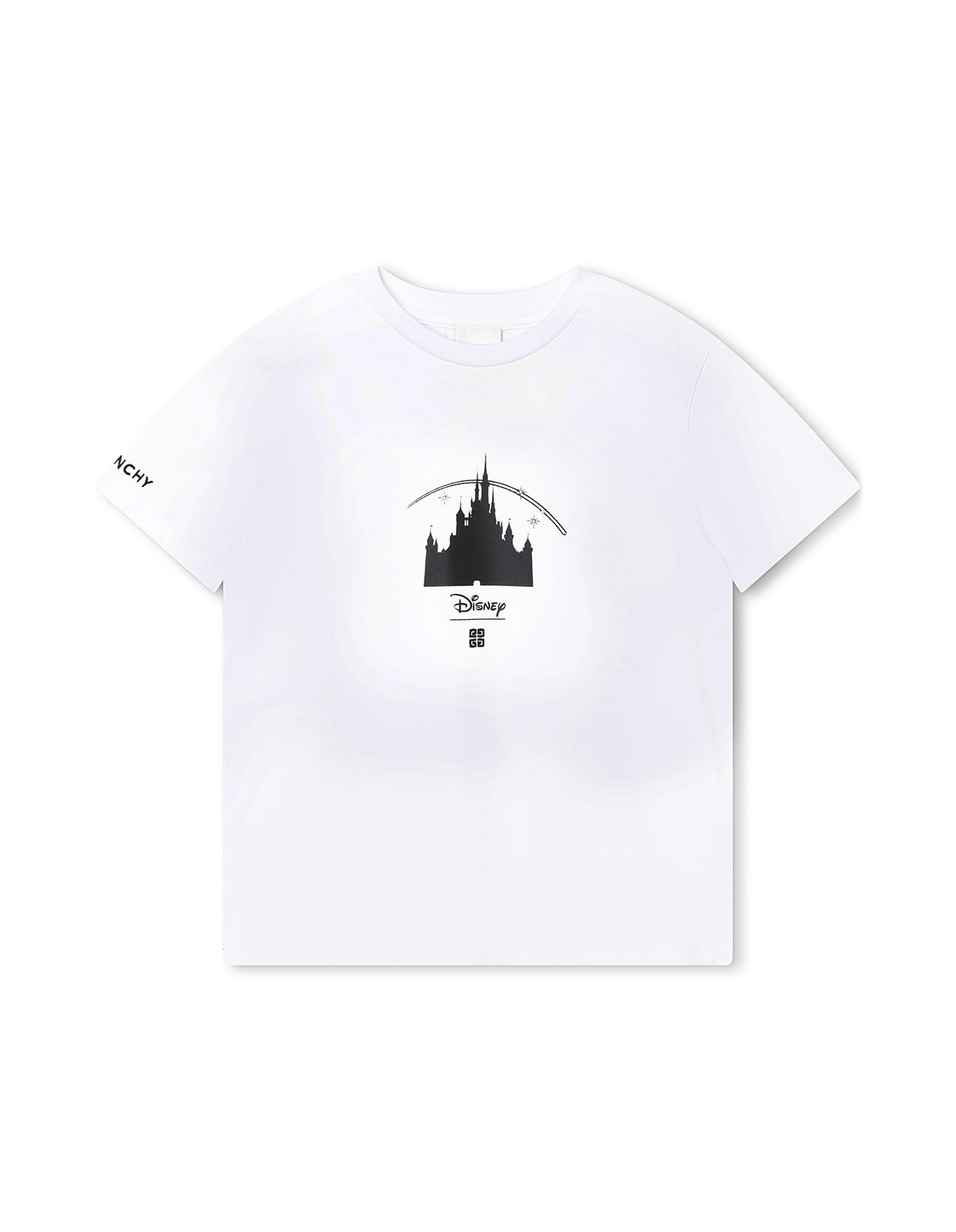 GIVENCHY WHITE T-SHIRT WITH OSWALD PRINT AND DISNEY CASTLE