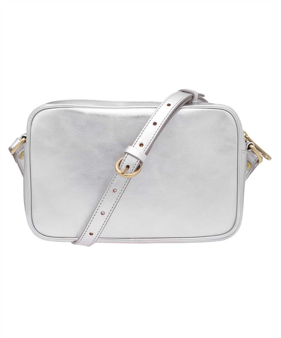 Il Bisonte Leather Crossbody Bag In Silver