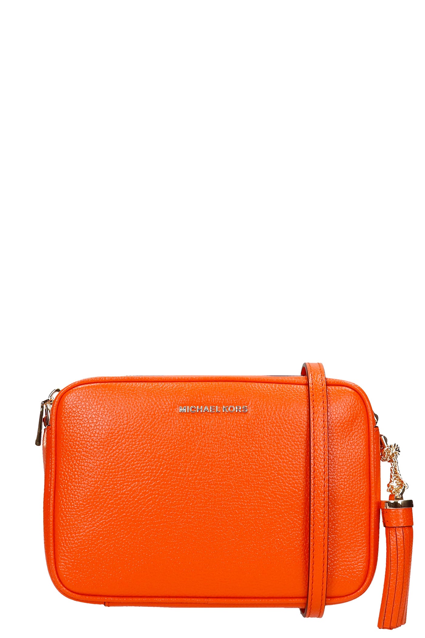 MICHAEL Michael Kors Shoulder Bag In Orange Leather