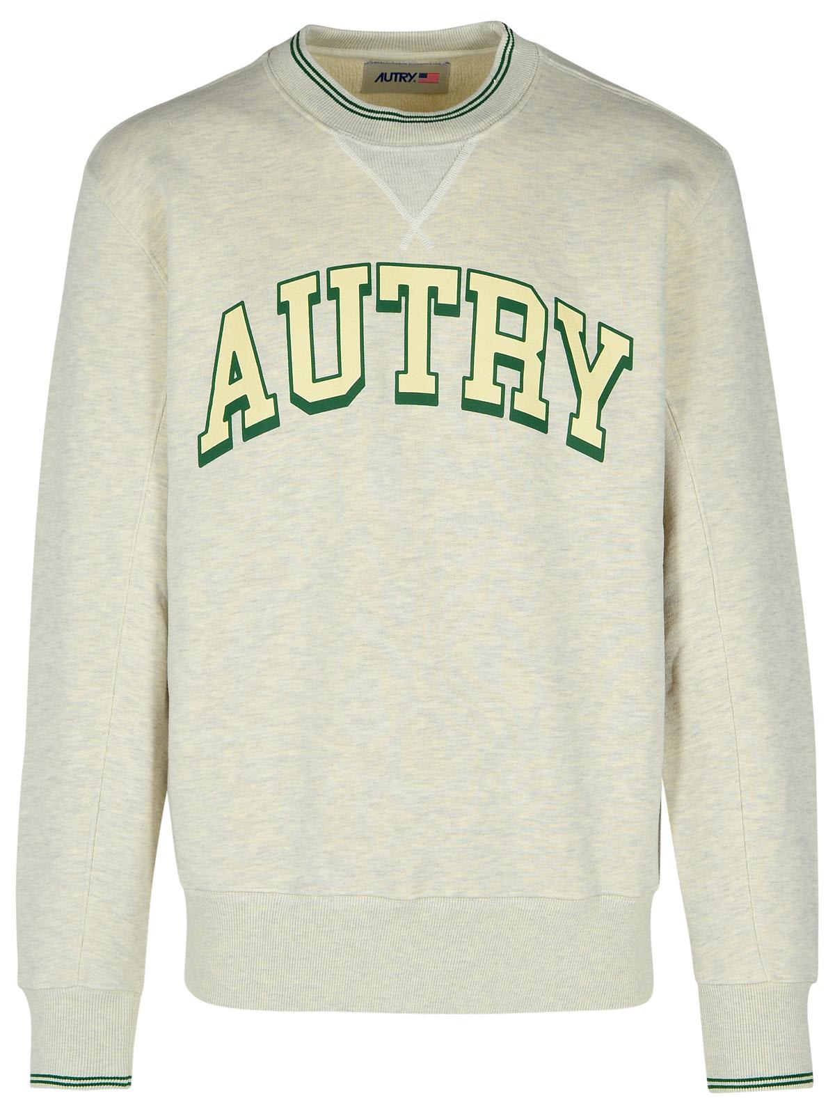 Autry Grey Cotton Blend Sweatshirt