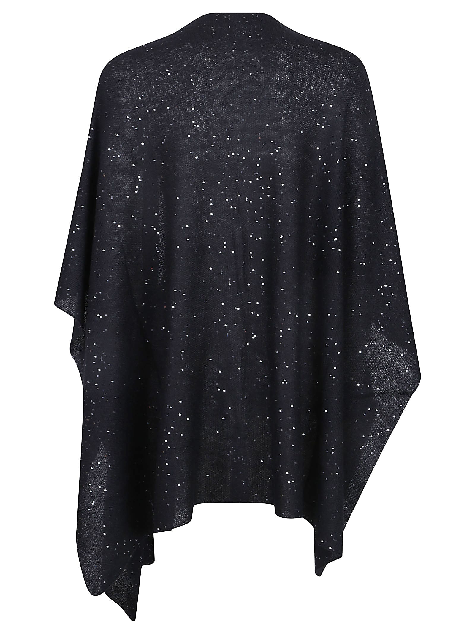 Fabiana Filippi Sequin-embellished Cape In Black