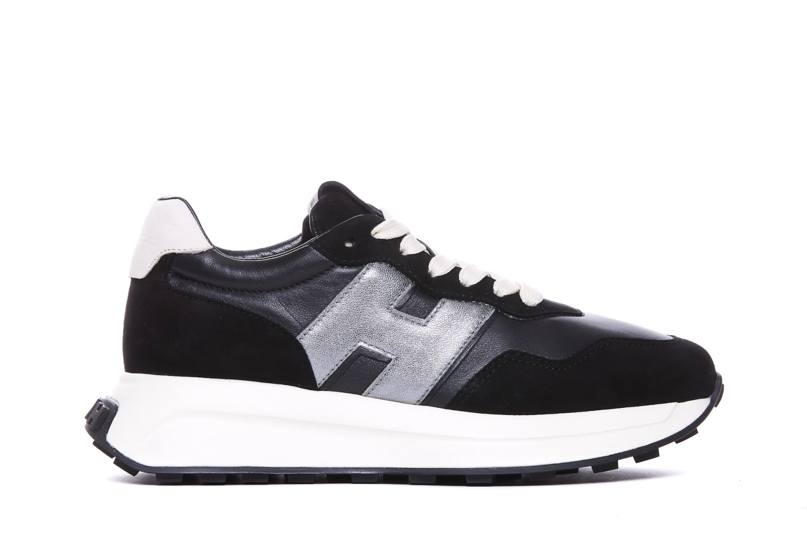 Shop Hogan H641 Sneakers In Black