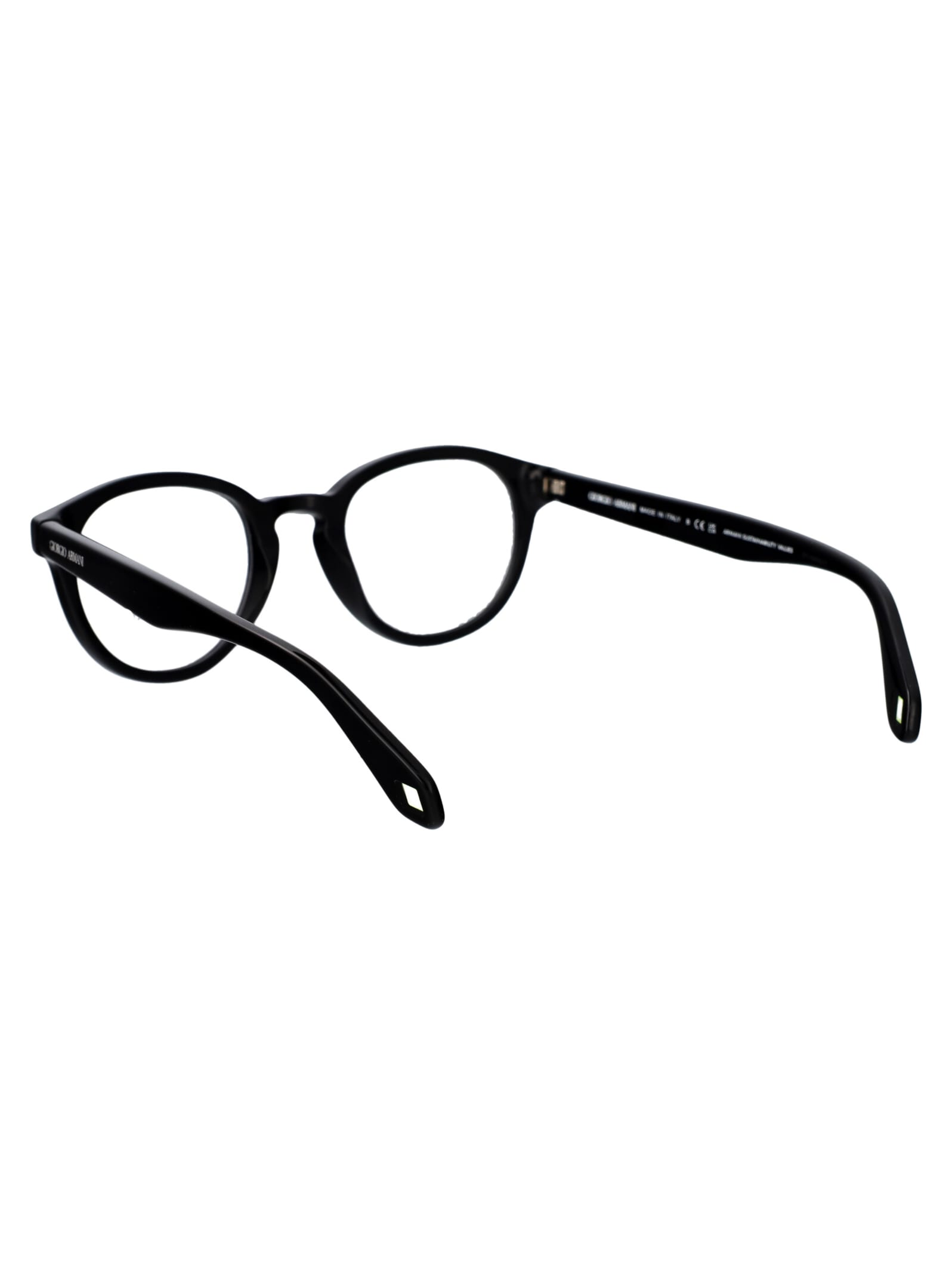 Shop Giorgio Armani 0ar7248 Glasses In 5875 Black