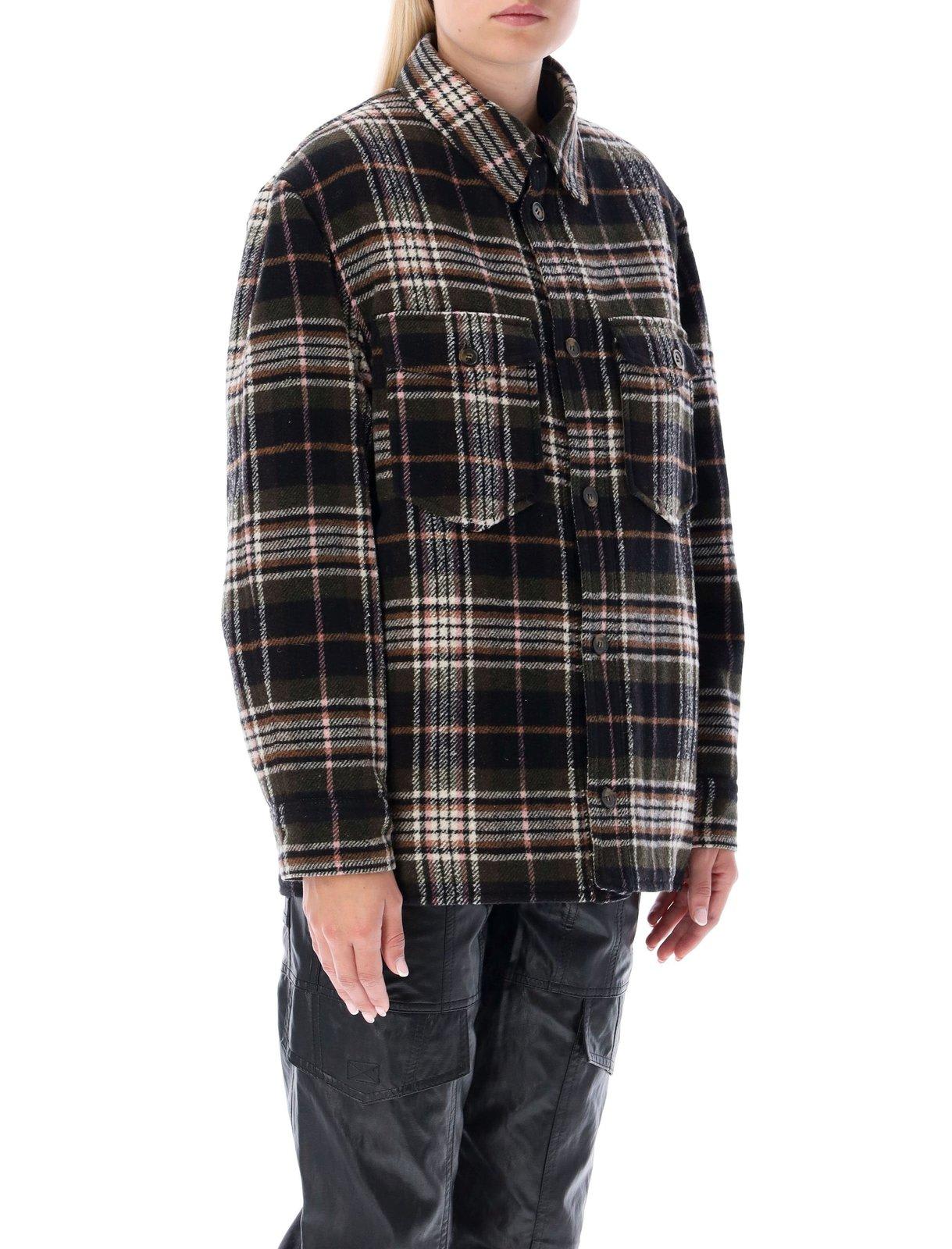 Isabel Marant Étoile Every Padded Oversized Coat In Military Green