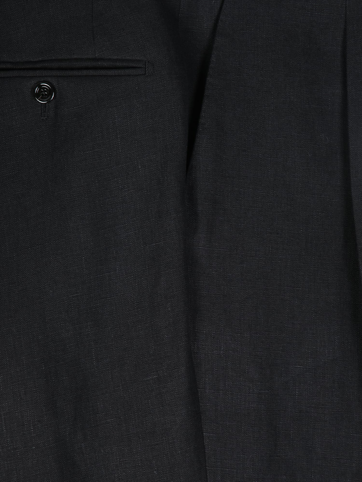 Lardini Tailored Black Suit With Two-button Jacket In Black