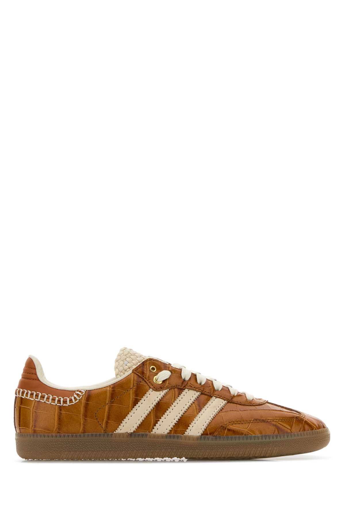 Adidas Originals Caramel Leather Adidas X Wales Bonner Samba Sneakers In Supcolwonwhinbrown