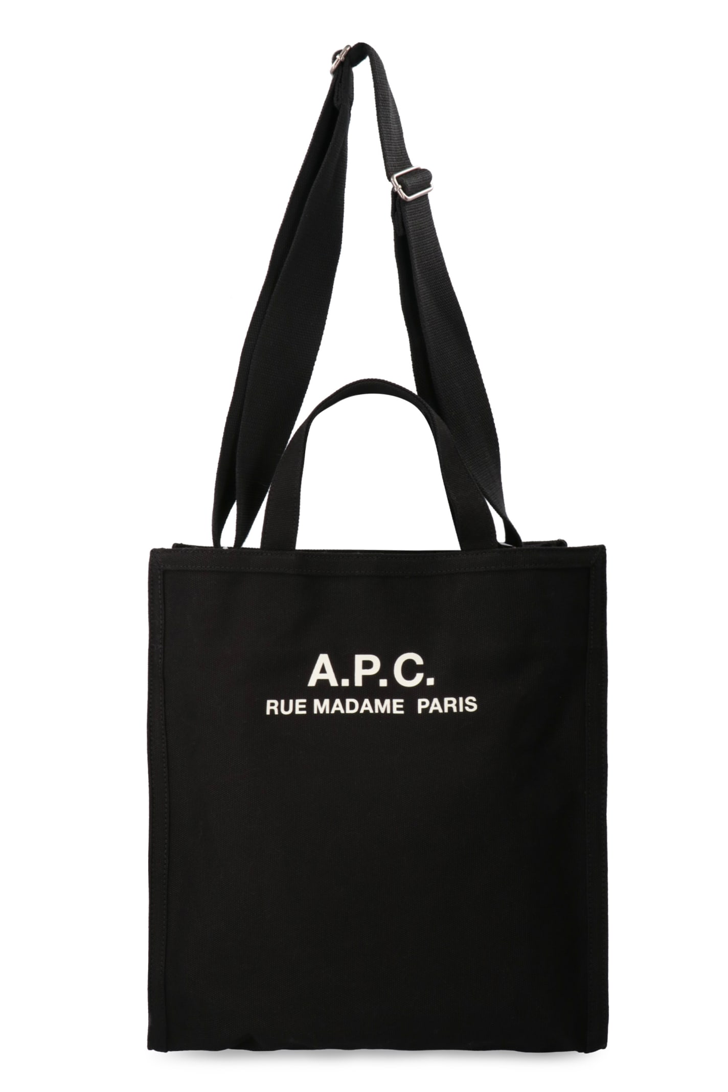 Shop Apc Recuperation Canvas Tote Bag In Black