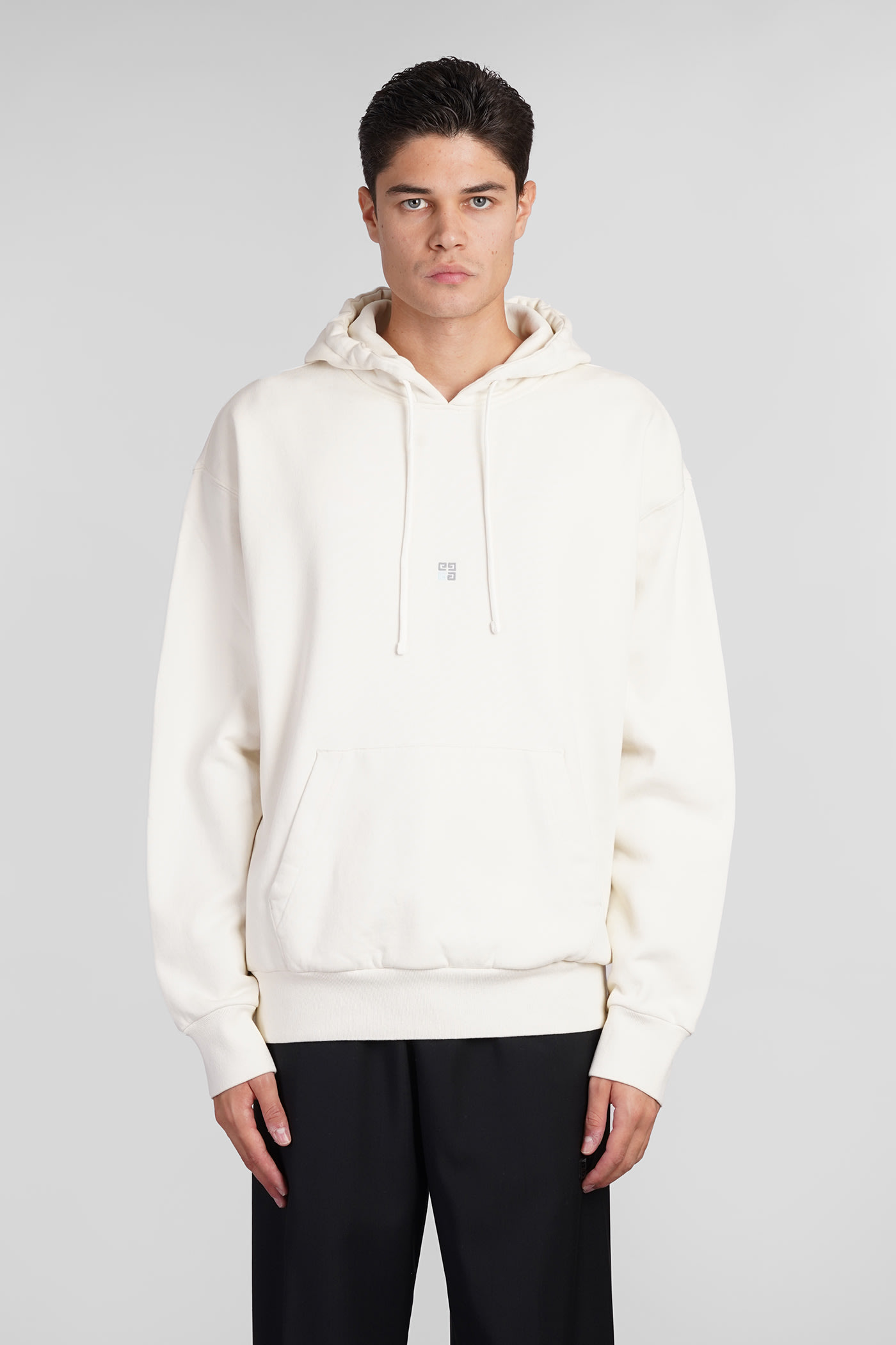 Shop Givenchy Sweatshirt In Beige Cotton