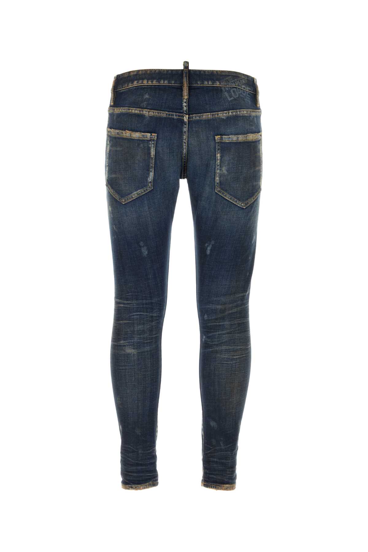 Shop Dsquared2 Stretch Denim Sexy Twist Jeans In Navyblue