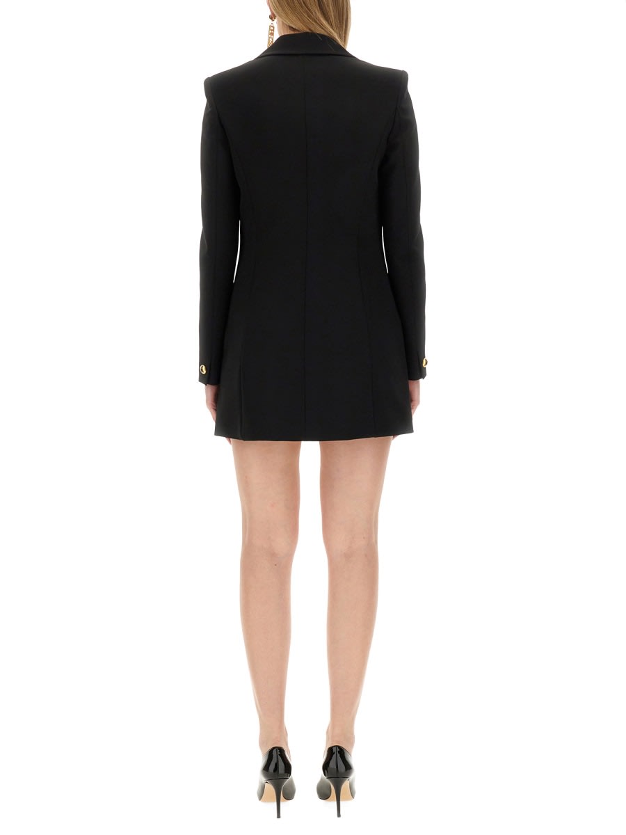 Shop Moschino Jacket Dress In Black