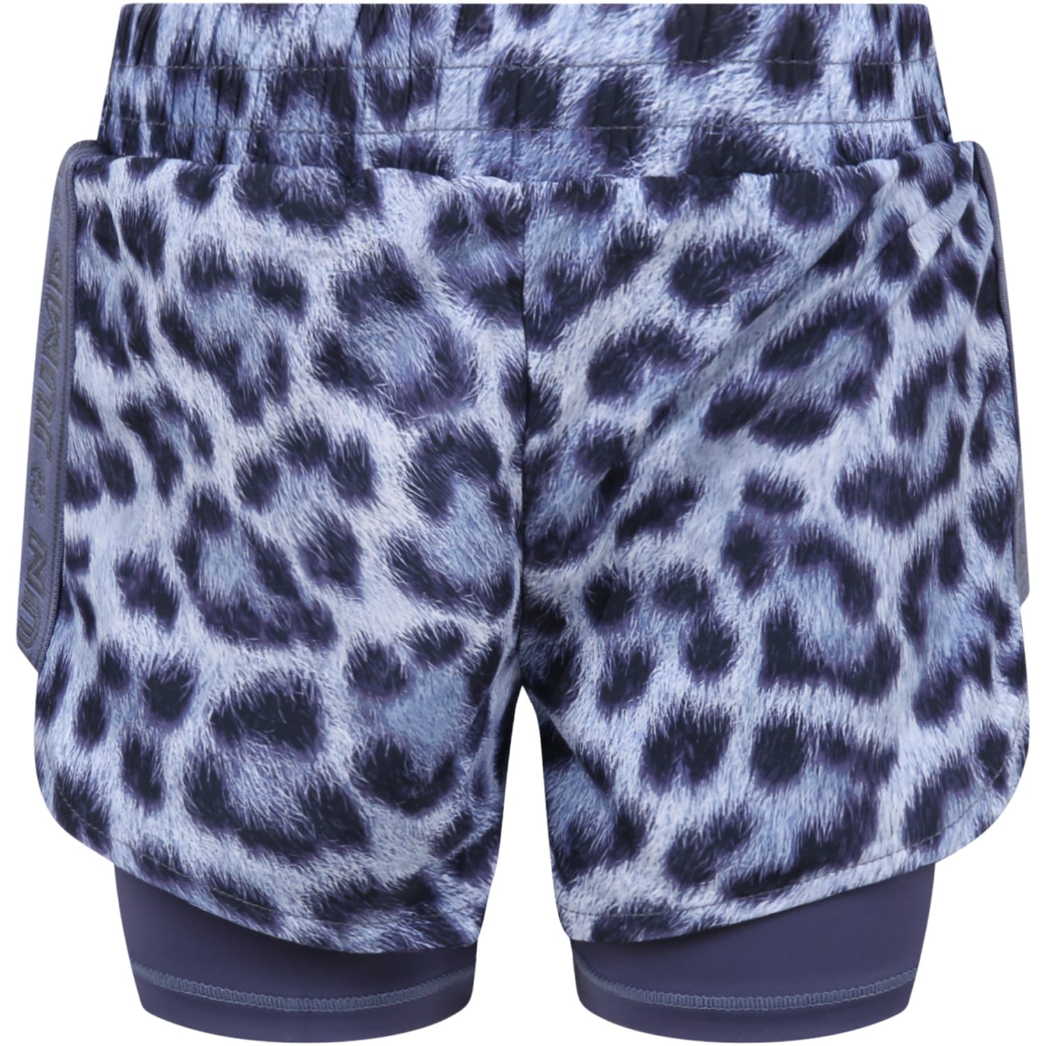 Molo Multicolor Shorts For Girl With Animalier Print